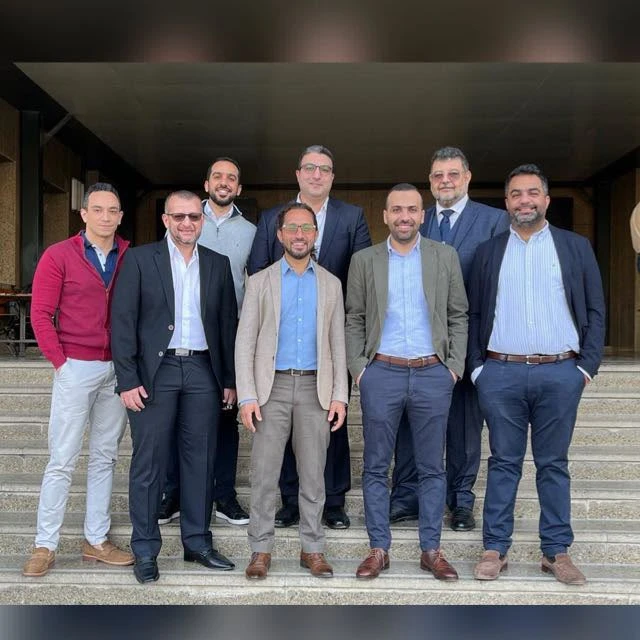 Hazem with senior colleagues